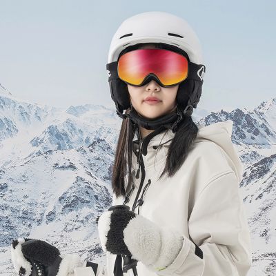 9. Qunature Black Kinder-Skibrille (Größe M/L) - Schwarz