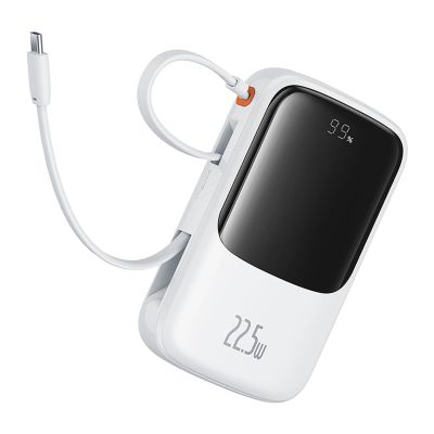 4. Baseus Qpow Pro+ 22,5 W 10000 mAh USB-C Powerbank – Weiß