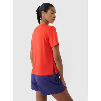 2. Schnelltrocknendes Oversize-Trainings-T-Shirt für Damen 4F 4FRSS25TFTSF1236-62S