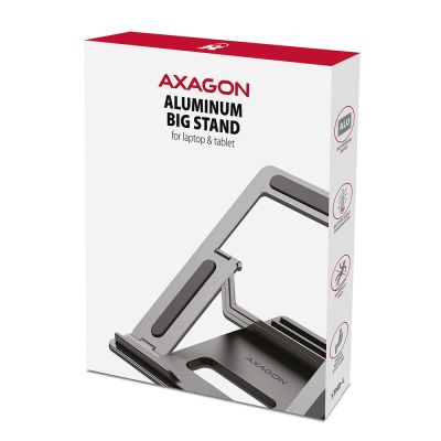 8. Axagon STND-L Laptopständer Notebookständer Grau 40,6 cm (16")