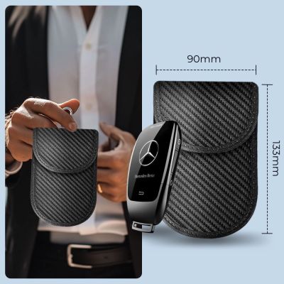 3. Tech-Protect KLR100 RFID-blockierendes Autoschlüsseletui – Schwarz – Carbon