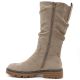 3. Warme Damenstiefel aus geknittertem Wildleder, beige, M.Daszyński SA259-3