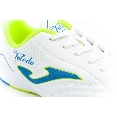 7. Joma Toledo JR 2602 Hallenfußballschuhe für Kinder, weiß