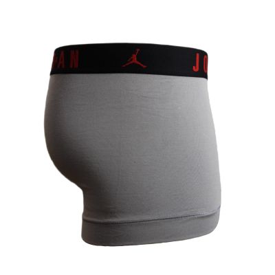3. Air Jordan Flight Cotton Core Boxer 3er-Pack Grau/Schwarz/Weiß Herren-Boxershorts - JM0693-F66