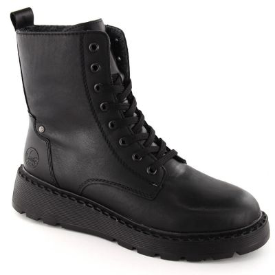 10. Gefütterte Damen-Lederstiefeletten Rieker schwarz 70401-00