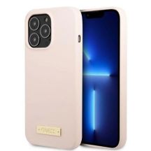 Ratet Guess , GUHMP13XSPLP iPhone 13 Pro Max 6,7" rosa/rosa Hartschale Silikon-Logo-Platte MagSafe