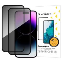 Wozinsky Privacy Glass gehärtetes Glas für iPhone 18 Pro - 2 Stück.