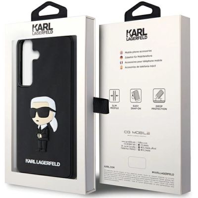 8. Karl Lagerfeld 3D Rubber Ikonik Hülle für Samsung Galaxy S24 – schwarz