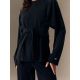 5. Damen-Sweatshirt mit Bindebändern und Modal, reguläre Passform, Größe 4F 4FRSS26TSWSF2784-20S