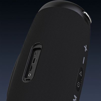 15. Dudao Y21Pro Kabelloser Lautsprecher mit RGB-Hintergrundbeleuchtung, Bluetooth 5.3 – Schwarz