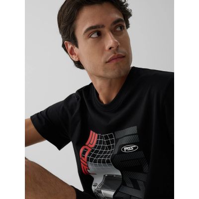 3. Herren-T-Shirt mit Aufdruck, regulär, Größe 4F 4FRAW26TTSHM4447-20S