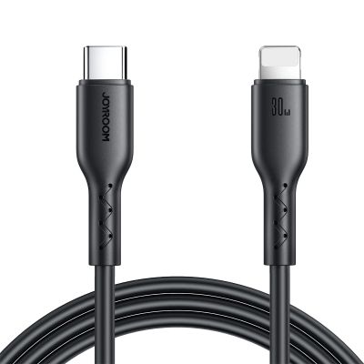 Joyroom Flash-Charge Serie SA26-CL3 USB-C / Lightning Kabel 30W 1m - schwarz