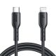 Joyroom Flash-Charge Serie SA26-CL3 USB-C / Lightning Kabel 30W 1m - schwarz