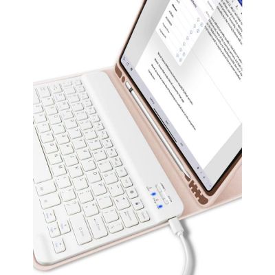 5. Tech-Protect SC Pen + Tastaturhülle mit Tastatur für iPad 10,9" 2022 - Pink