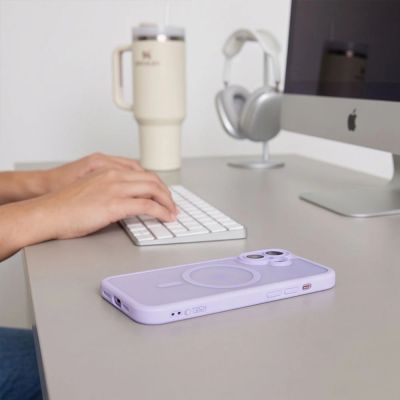 6. Tech-Protect MagPeak MagSafe CC Hülle für iPhone 17 – Mattviolett