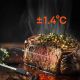 4. Meatmeet Pro intelligentes Küchenthermometer mit Bluetooth/WLAN-App, geeignet für Grill, Backofen und Smoker – Schwarz