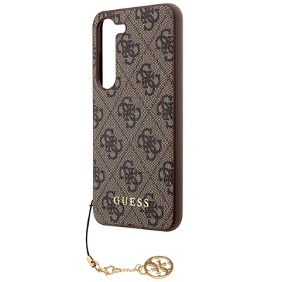 6. Guess 4G Charms Collection Hülle für Samsung Galaxy A35 – braun