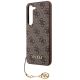 6. Guess 4G Charms Collection Hülle für Samsung Galaxy A35 – braun