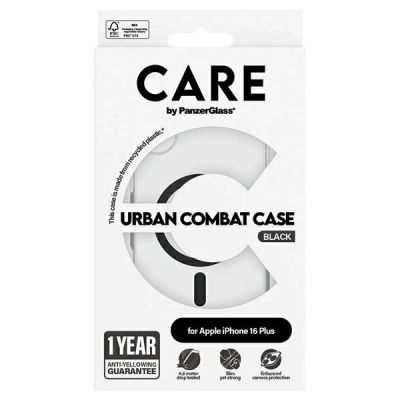 4. CARE by PanzerGlass Flagship Case mit MagSafe für iPhone 16 Plus – Schwarz