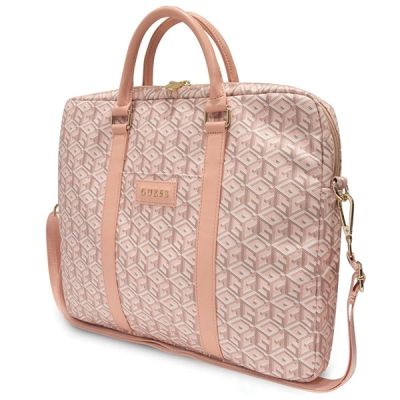 2. Guess GCube Stripes Tasche für einen 16-Zoll-Laptop – Rosa