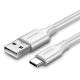 Ugreen US287 60120 USB-A/USB-C 3A-Kabel 0,5 m – weiß