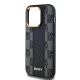 6. DKNY Leder-MagSafe-Hülle mit kariertem Monomuster für iPhone 13 Pro / 13 – Schwarz