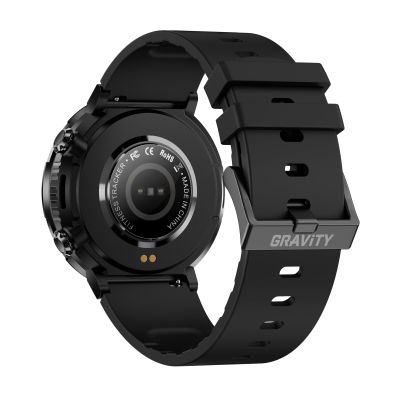 7. Gravity GT21-1+ Smartwatch Schwarzes Silikonarmband