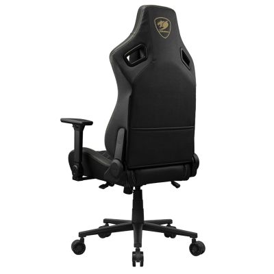 10. COUGAR CGR-DFF-GLB Gaming-Stuhl, gepolsterter Sitz, Schwarz, Gold