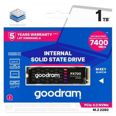 2. SSD GOODRAM PX700 M.2 PCIe 4x4 1TB (Einzelhandel)
