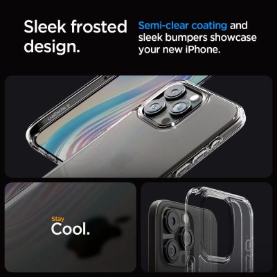 7. Spigen Ultra Hybrid-Hülle für iPhone 15 Pro – transparent und matt