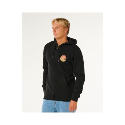 2. RIP CURL Wettie Passage Icon Zip Thru Herren-Sweatshirt Schwarz