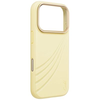 3. Uniq Coehl Serina Magnetische Ladehülle für iPhone 18 Pro / 17 Pro – Gelb