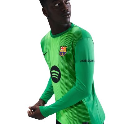 5. Nike FC Barcelona 2025/26 Stadion-Torwarttrikot Herren Grün HQ0477 311
