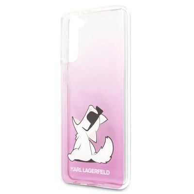 6. Karl Lagerfeld Choupette Fun Case für Samsung Galaxy S21+ – Pink