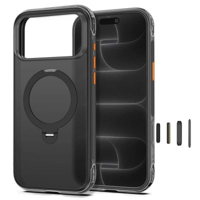 3. Tech-Protect MagAir Stand MagSafe CC Hülle für iPhone 18 Pro / 17 Pro – Mattschwarz