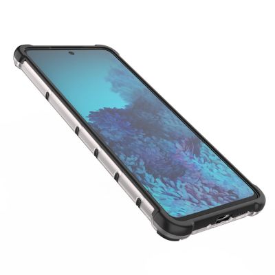 10. Gepanzerte Wabenhülle mit Gelrahmen für Samsung Galaxy A73 schwarz
