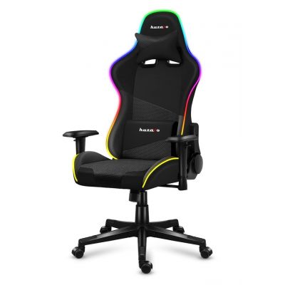 20. Huzaro Force 6.2 Schwarzer RGB-Gaming-Stuhl