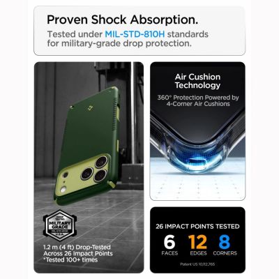 12. Spigen Nano Pop MagSafe Hülle für iPhone 18 Pro / 17 Pro – Grün