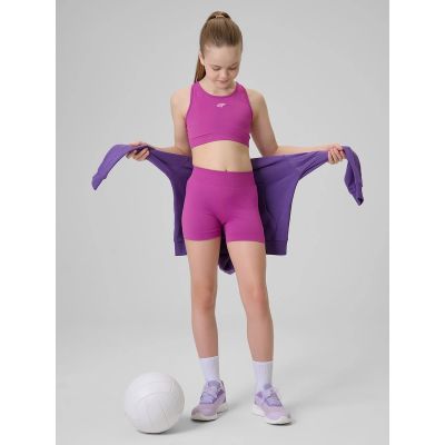 Nahtlose Sport-Shorts für Mädchen, Größe 4F 4FJRSS26TFSTF140-53S