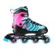 3. NH18192A 4in1 SCHWARZ-LILA GRÖSSE M (34-38) ROLLSCHUHE MIT HOCKEY-ÄRMEL NILS EXTREME
