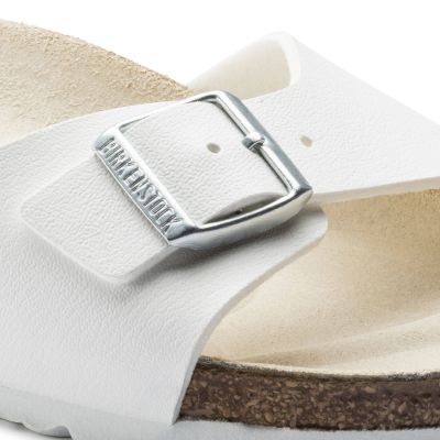 3. Birkenstock Madrid Birko-Flor Weiße Damen Flip-Flops normal breit (0040731)