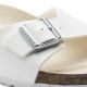 3. Birkenstock Madrid Birko-Flor Weiße Damen Flip-Flops normal breit (0040731)
