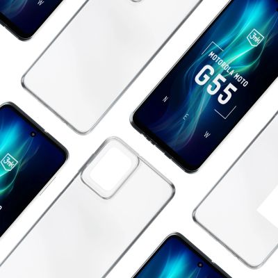 13. 3mk Clear Case für Motorola Moto G55 5G – transparent