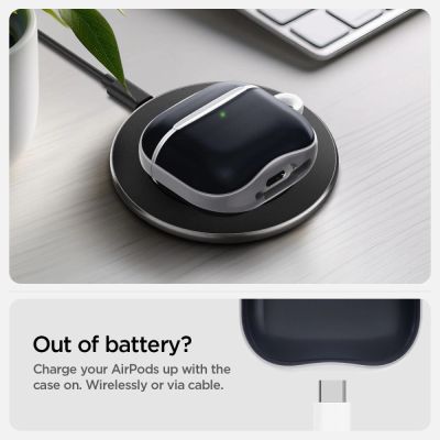 13. Spigen Classic C1 Hülle für AirPods 4 – Graphit