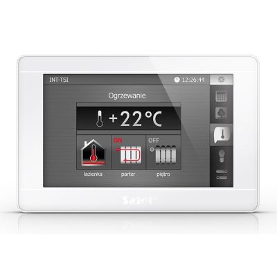 2. SATEL INT-TSI-W Grafiktastatur, 7 Zoll, Weiß