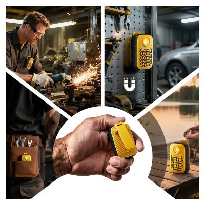 7. Joyroom Maya JR-MS03 tragbarer Bluetooth-Lautsprecher mit integrierter Taschenlampe, widerstandsfähig – gelb