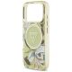 6. Guess IML Glitter Flowers Dreieckige MagSafe Hülle für iPhone 17 Pro Max - Grün