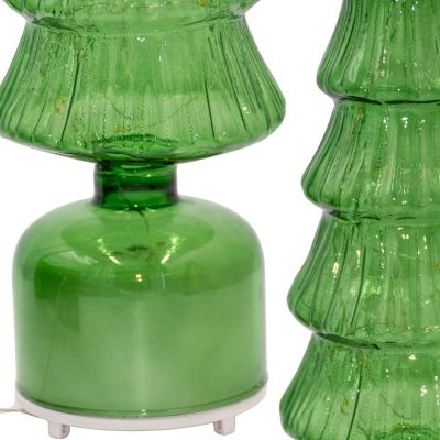 3. Dekorativer Weihnachtsbaum, grün, LED, 7 Kronen, warmweiß, 40 cm