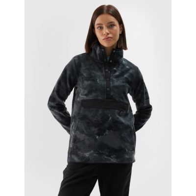 6. Damen-Fleecejacke mit Stehkragen, Oversize, Größe 4F 4FWAW24TFLEF298-90A