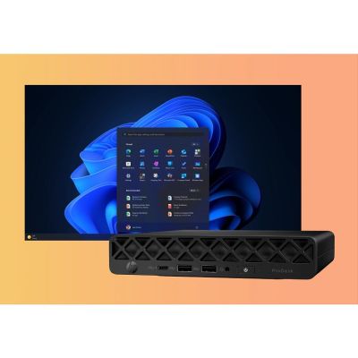 39. HP ProDesk 4 Mini G1i AI, Intel Core Ultra 5 235T, 16 GB DDR5-SDRAM, 512 GB SSD, Windows 11 Pro, Mini-PC, Schwarz